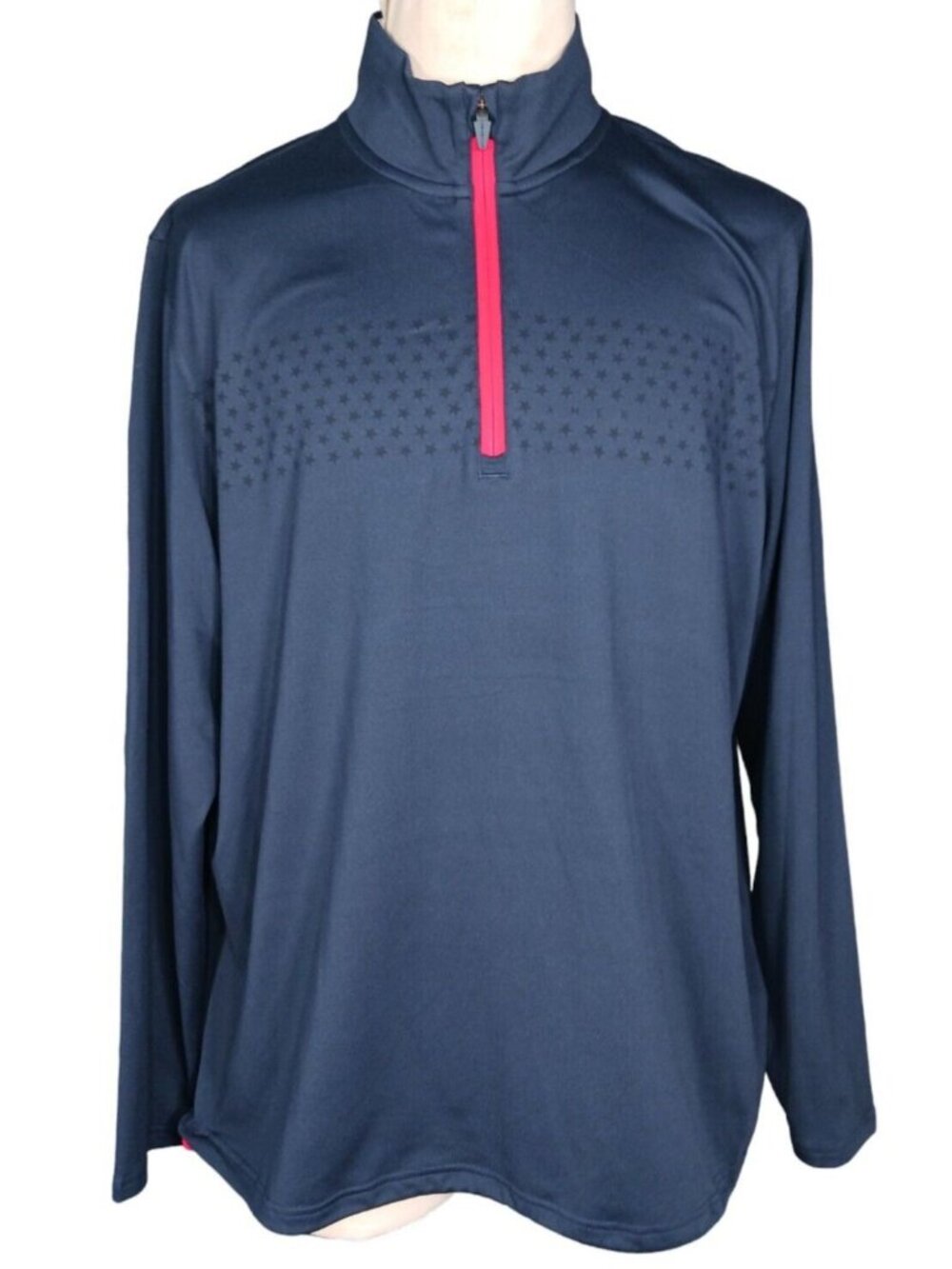 Puma x Volition Tried True Navy Mens XL 1/4 Zip Performance Golf Pullover